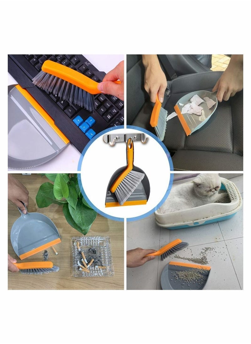NIBEMINENT Dustpan and Brush Set, Portable Cleaning Combo with Handle, 1 Set  - Image 5