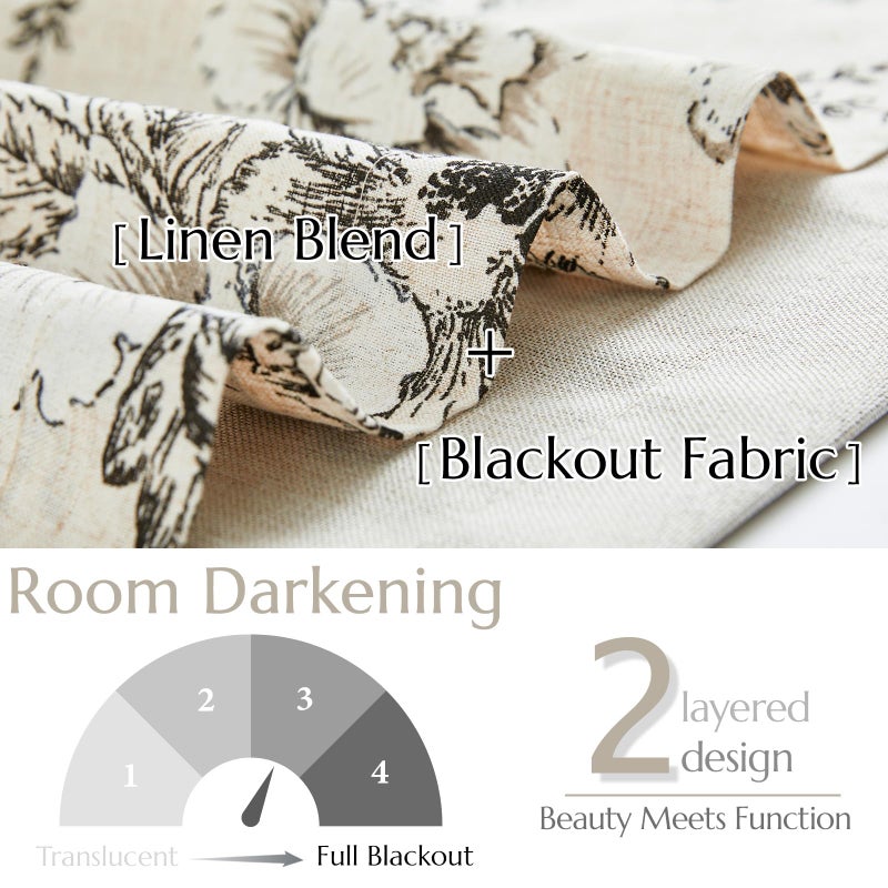 jinchan Jinchan Linen Valance Curtain Farmhouse Window Decor  - Image 5
