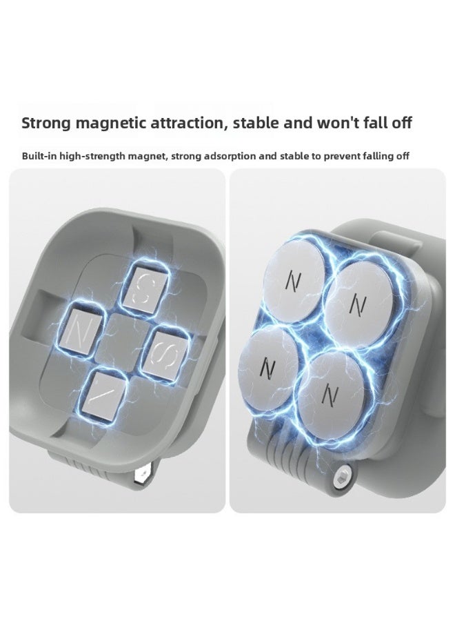 سني لايف حامل مغناطيسي من Sunnylife لكاميرا Insta360 GO Ultra – قاعدة قابلة للتعديل بزاوية 360 درجة، تصميم قابل للطي، تثبيت مغناطيسي قوي، يدعم التصوير الأفقي والعمودي، مزود بلوحة لاصقة للتثبيت السريع - Image 5