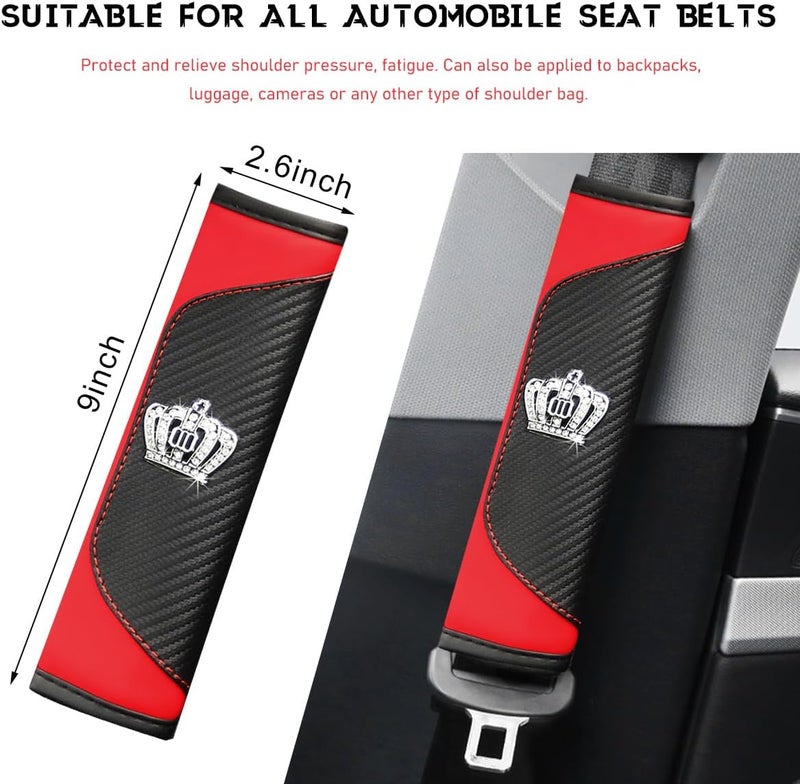 Ohleats Car Seat Belt Cover Pad - 2PCS Crown Protector - Image 2