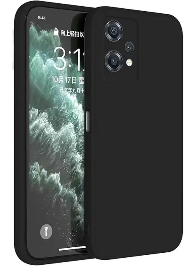 غطاء واقي لهاتف OnePlus Nord CE2، غلاف TPU ناعم رفيع، غلاف سيليكون مرن متوافق مع OnePlus Nord CE2 - أسود