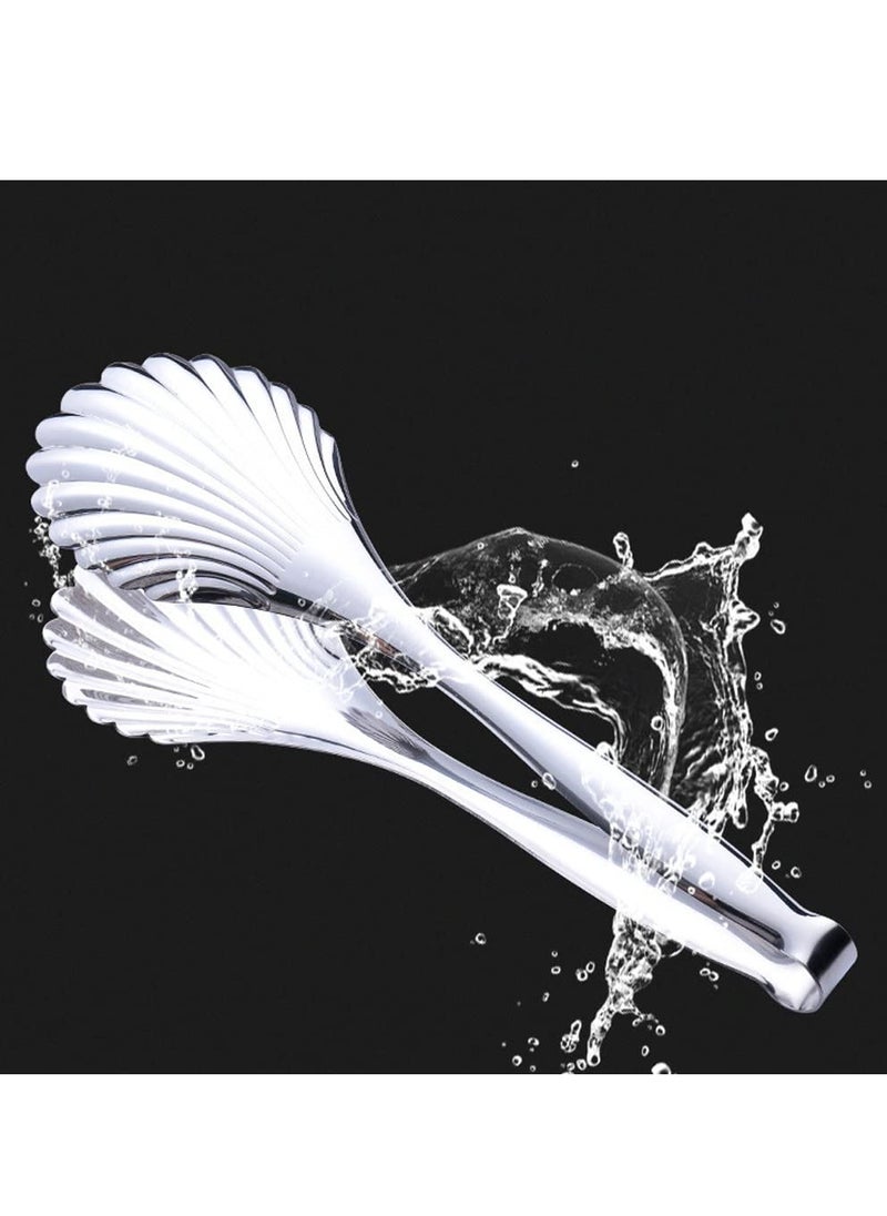 Excefore Salad Serving Tongs Toast Tongs Stainless Steel Food Tong for Cooking Ice Cake Bread BBQ Buffet Utensil Kitchen Gadgets Buffet Utensil Kitchen Gadgets (2-Pcs 12 Inch)  - Image 4