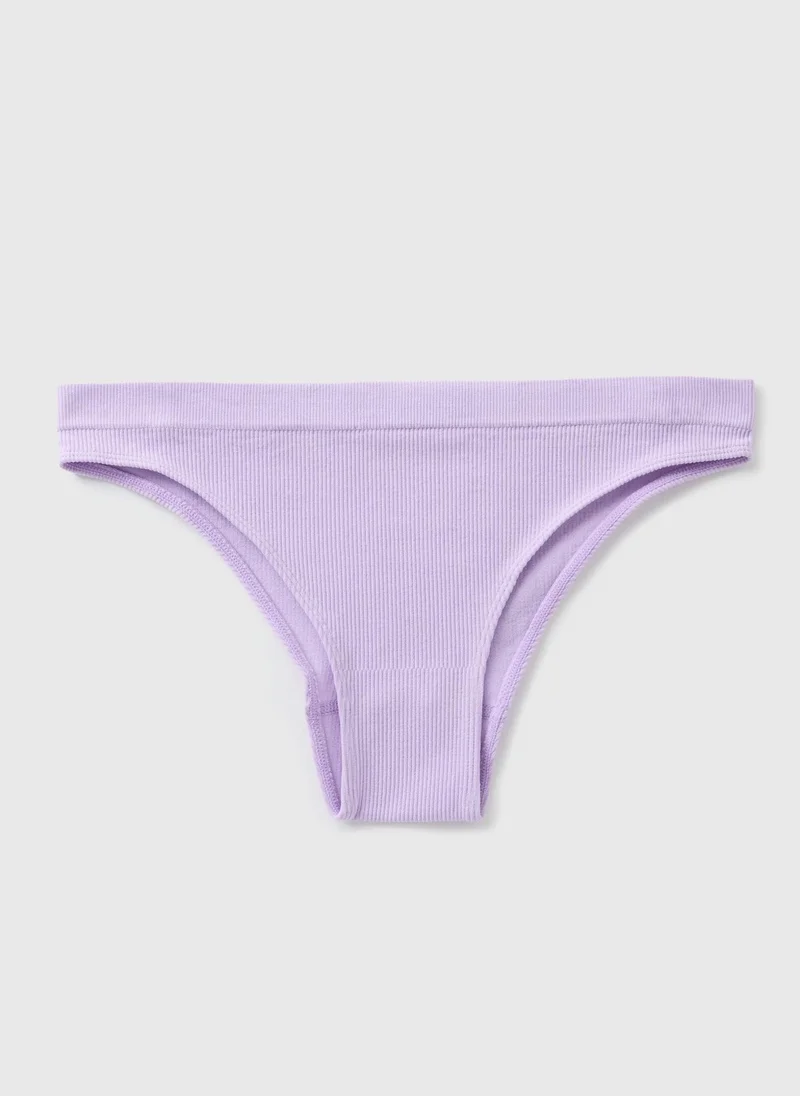 Matalan Lilac Seamless Brazilian Knickers