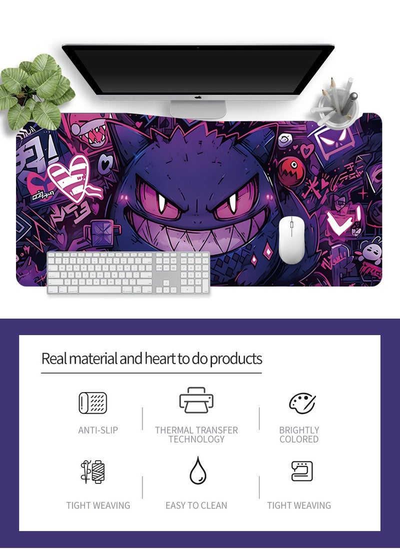 Beirui - 80cm*30cm Anime Mouse Pad, Gaming Mouse Pad, Large Mouse Pad, Extended Keyboard Mouse Pad, Extended Keyboard Mouse Pad with non-slip base and stitched edges - Image 1