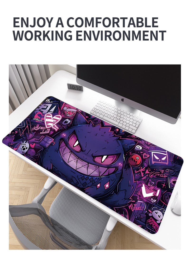 Beirui - 80cm*30cm Anime Mouse Pad, Gaming Mouse Pad, Large Mouse Pad, Extended Keyboard Mouse Pad, Extended Keyboard Mouse Pad with non-slip base and stitched edges - Image 1
