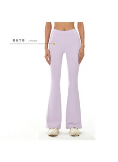Alo Yoga Womens Soft Seamless Tank Top Running Pants Set Foggy Clove Pants