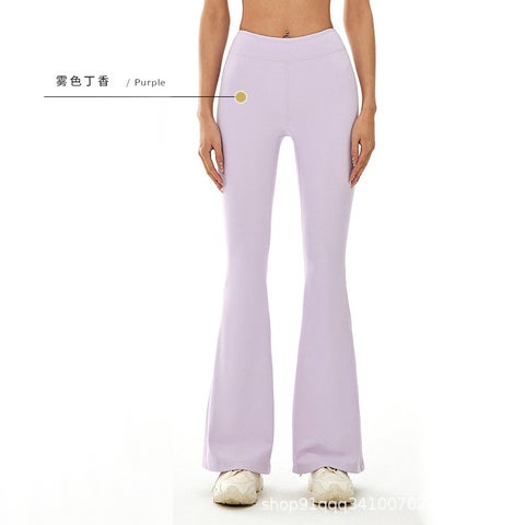 Alo Yoga Womens Soft Seamless Tank Top Running Pants Set Foggy Clove Pants