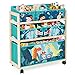 Jomifin kids Toy Storage Organizer with Wheels Utility Rolling Cart with Large Storage Capacity for Bedroom Toy Room Playroom Hold Toys Books Blankets Green - Image 3