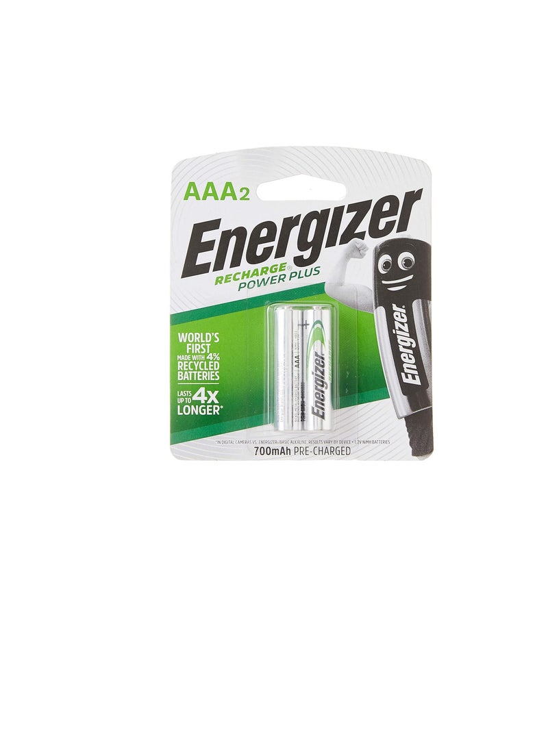 Energizer Rechargeable AAA2 Batteries NH12 BP2 - Image 3