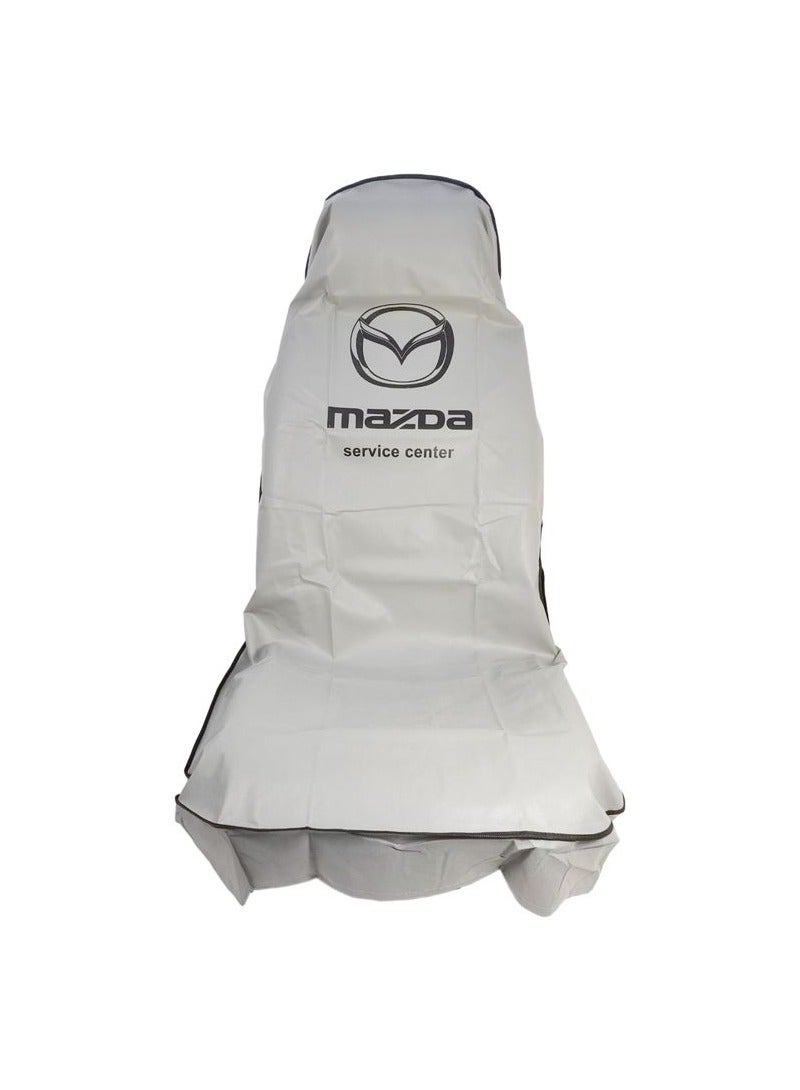 mazda High Quality Universal Car Seat Dust Dirt Protection Cover Extra Protection For Your Seat 2 Pieces Set Car Seat Cover Grey - Image 2