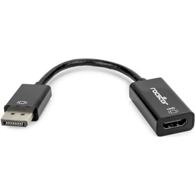 rocstor محول نشط DISPLAYPORT 1.2 إلى HDMI 4K/60HZ - M/F - أسود - Image 1