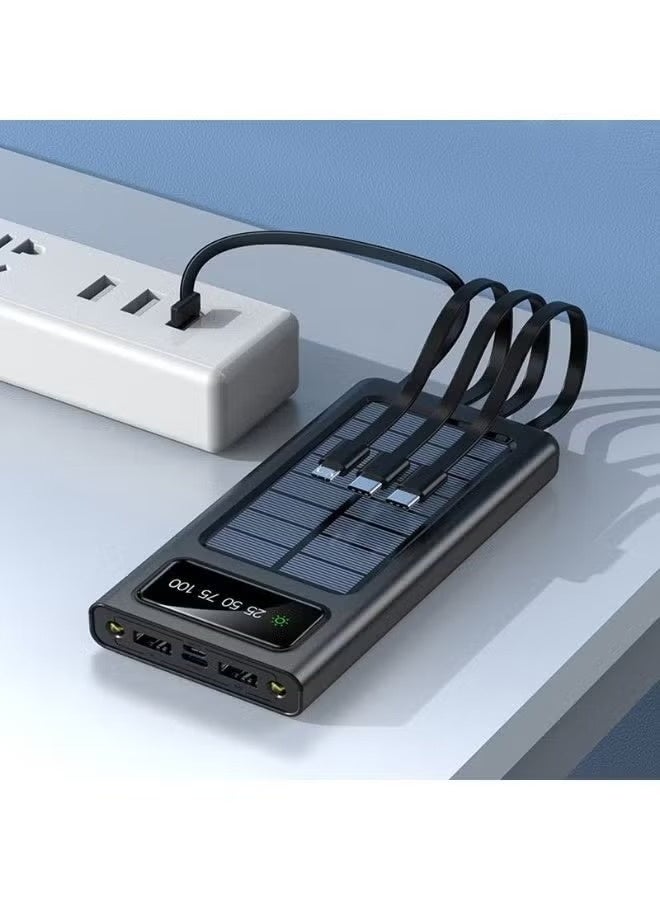 ATECH Powerbank 20000mAh Solar Charger – High-Capacity Portable Battery Pack with LED Flashlight, Dual USB Output, Fast Charging for Smartphones, Tablets & USB Devices – Travel & Outdoor Ready - Image 5