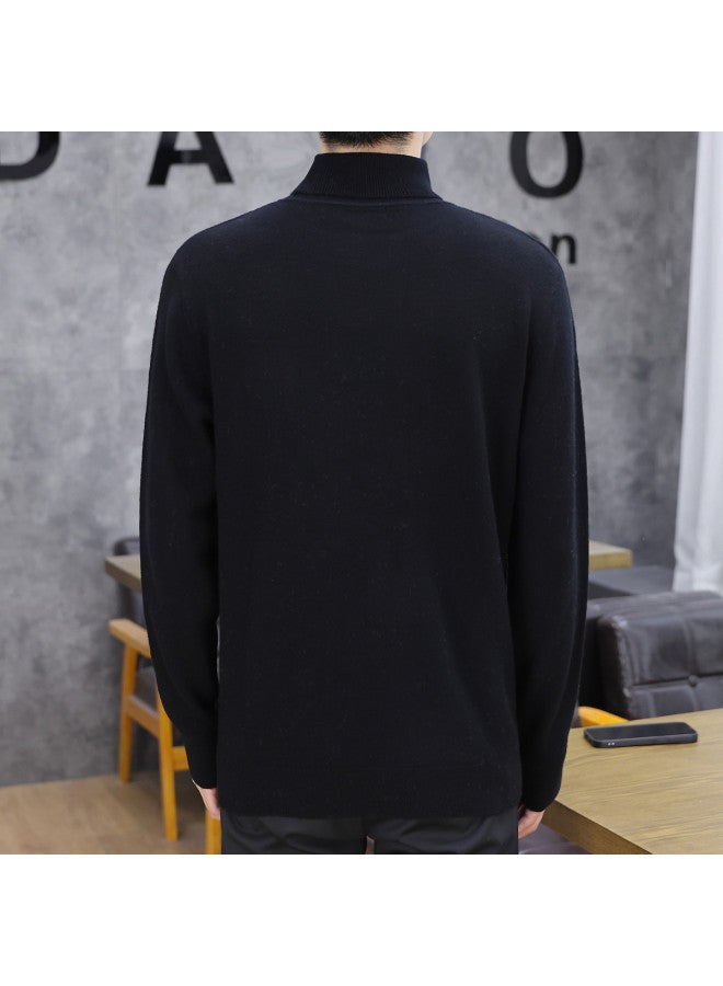 Fapai Casual Warm Turn-up Collar Wool Sweater - Image 4