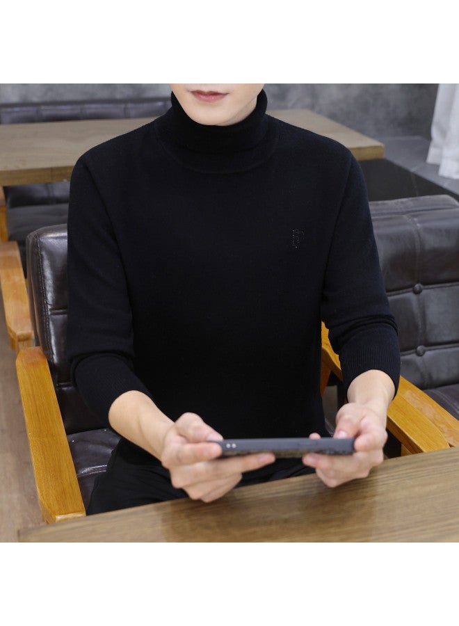 Fapai Casual Warm Turn-up Collar Wool Sweater - Image 3