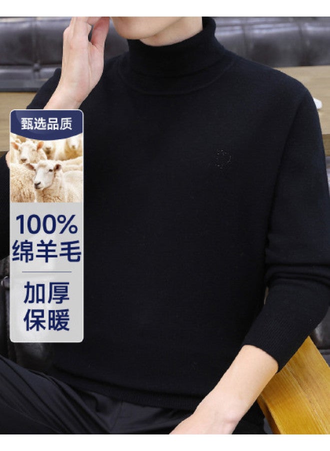 Fapai Casual Warm Turn-up Collar Wool Sweater - Image 1