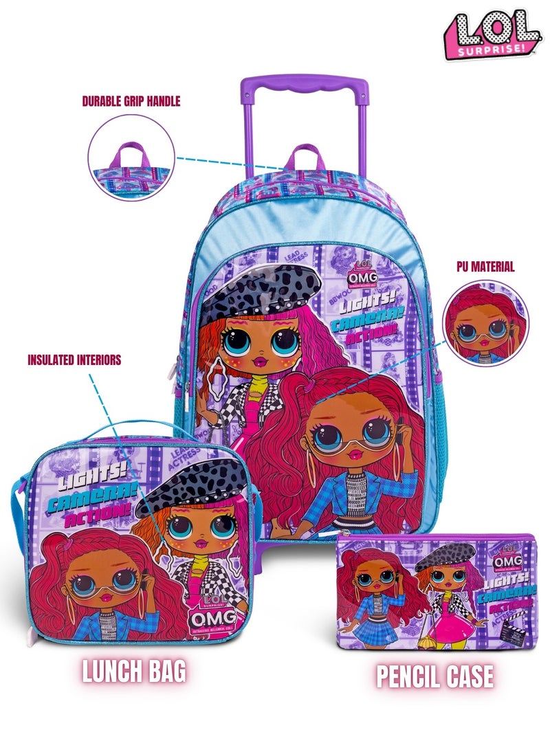 ام جي اي حقيبة مدرسية بعجلات -  بوصة للأطفال  في - Image 4