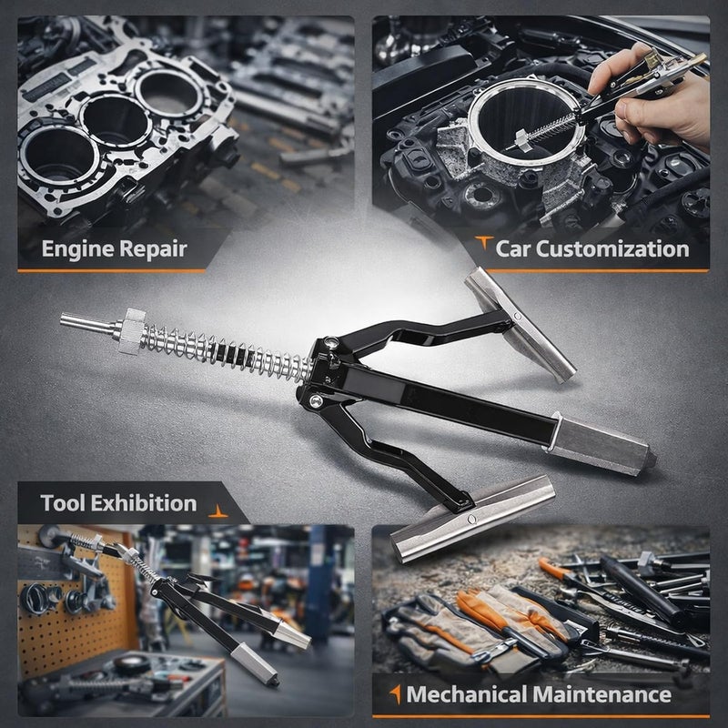 Engine Cylinder Deglazing Tool Adjustable Honer 2 - 1 / 4 to 7in with 3 Jaws and 220 Grit Stones - Precise Cylinder Glaze Breaking for Automotive Engine Repair - Image 4