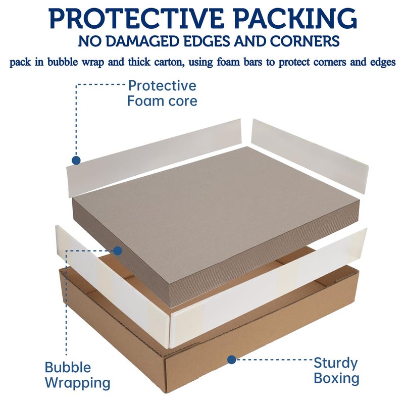 Navy Penguin Heavy-Duty Chipboard Sheets 8.5 x 11 in - 80 PT (2mm) Thick - 20 Sheets of Chip Board for Binding Covers, Book Boards, Backing and Crafts - Sturdy Alternative to Thin Cardboard Sheets - Image 5