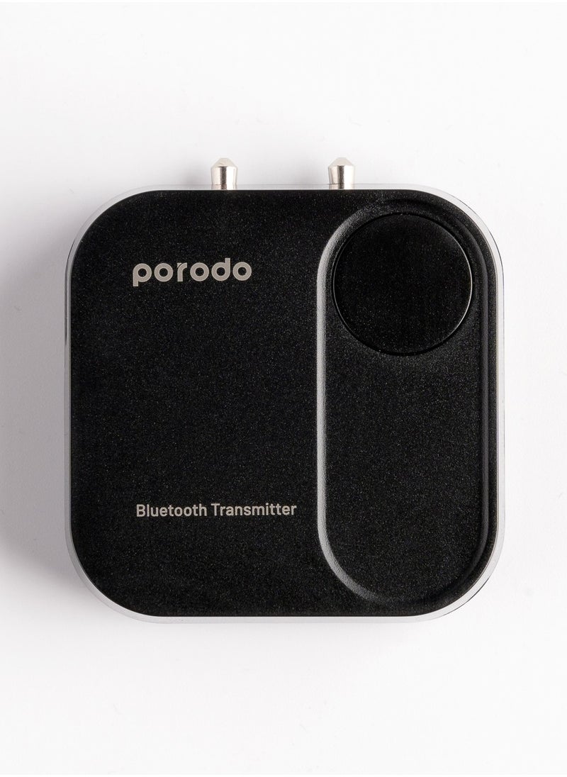 porodo Wireless Bluetooth Audio Transmitter Dual 3.5mm - Black  - Image 2