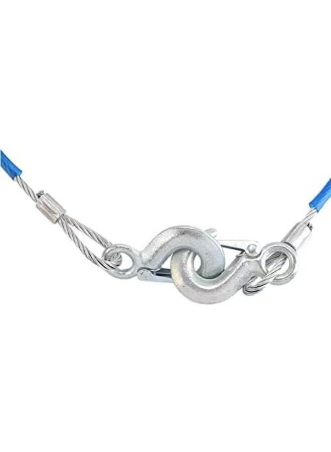 Heavy-Duty Car Tow Rope 4M with Steel Wire and Safety Hooks, Emergency Towing Cable for Compatible Cars, SUVs and Light Vehicles - Image 3