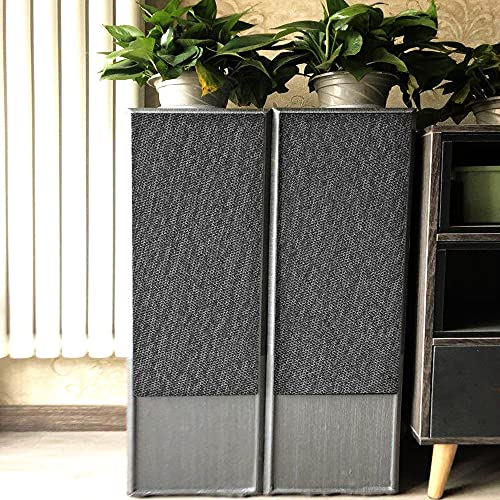 Flushbay Speaker Grill Cloth Gray Speaker Fabric Cover Material Vintage Dustproof Home Speakers/Media Cabinet/Stage Speakers/KTV Boxes Repair Fabric 19.7"x61.02" (Light Grey) - Image 4