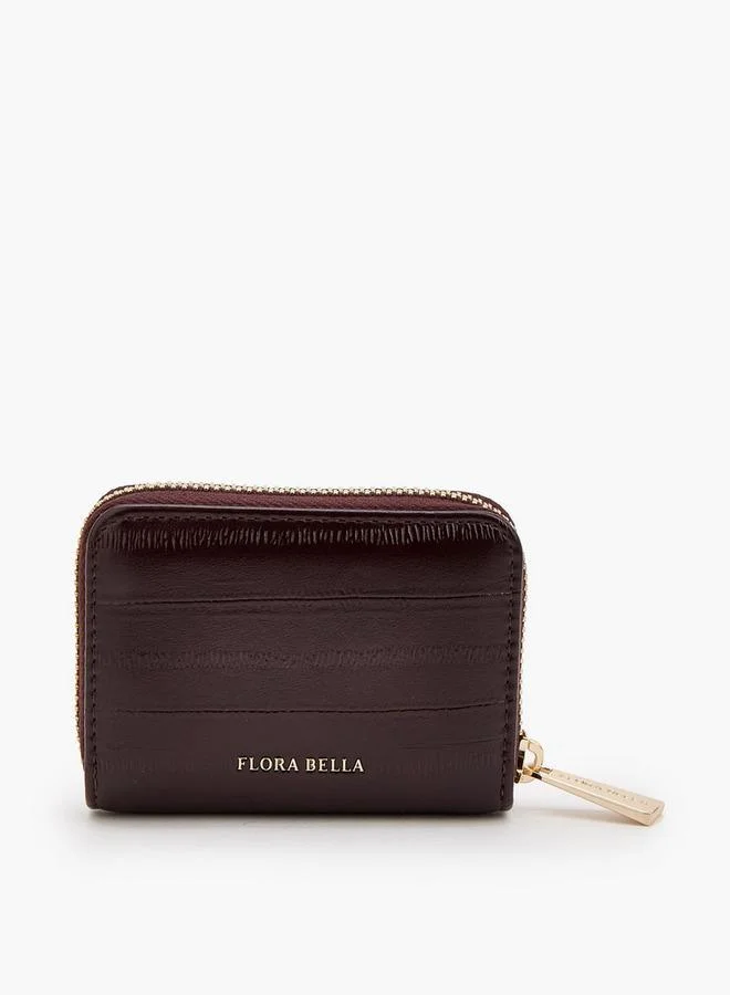 Solid Card Holder With Zip Closure