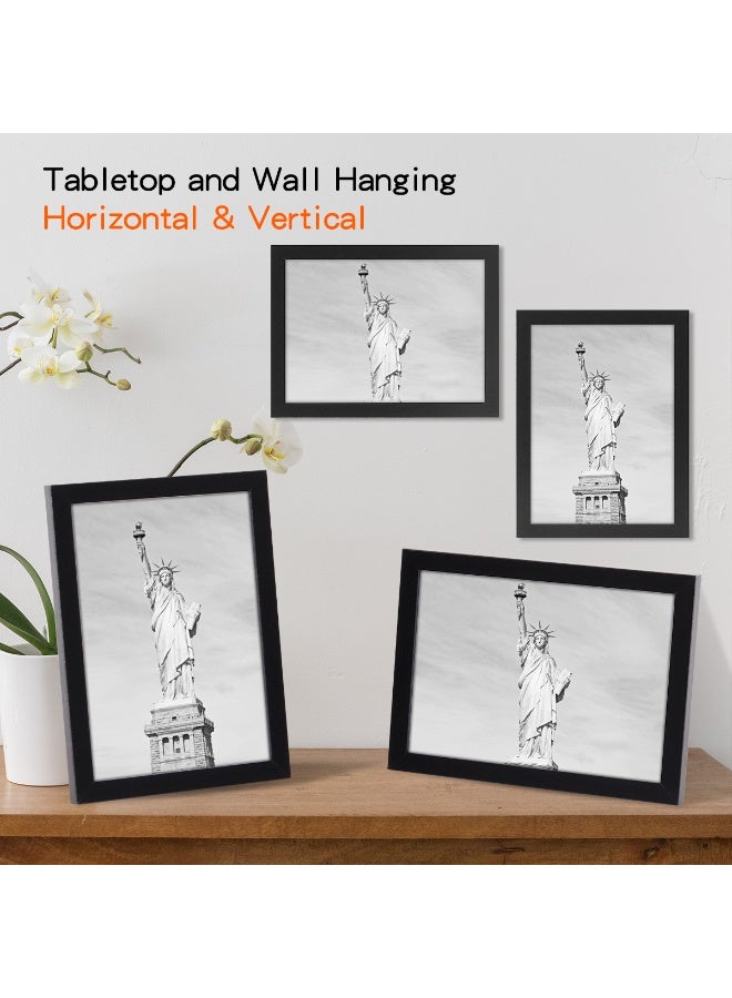 Tabletop Photo Frame Horizontal and Vertical Formats for Wall with stand - Image 4
