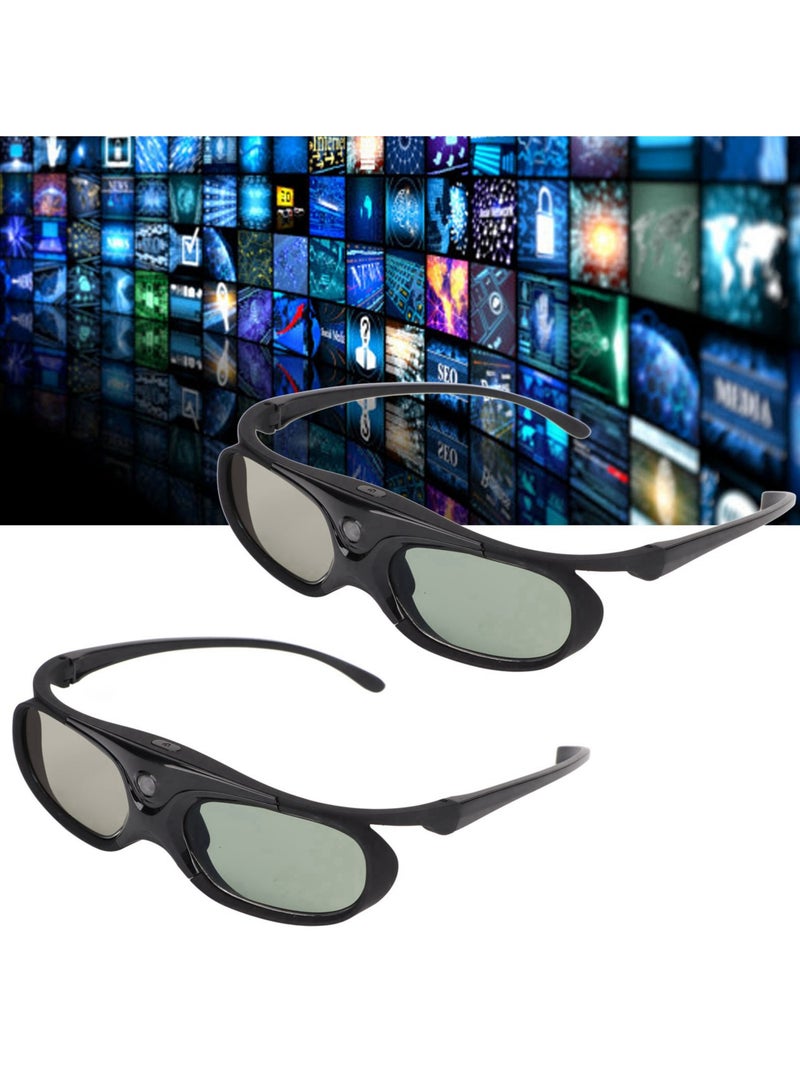 2Pcs 144Hz 3D Active Shutter Glasses DLP LinK LCD Lens 3D Glasses for 3D DLP Orojectors - Image 3