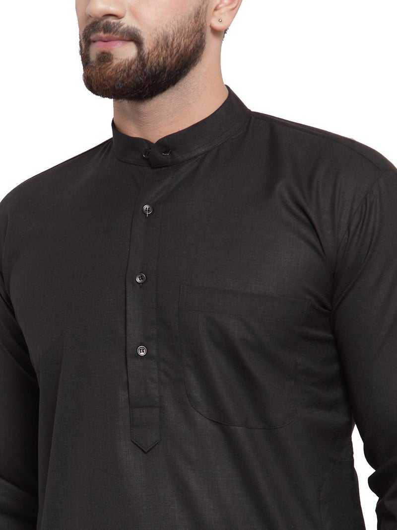 jompers طقم جومبرز للرجال من القطن الأسود مع الكُرتا والبنطلون - Image 5