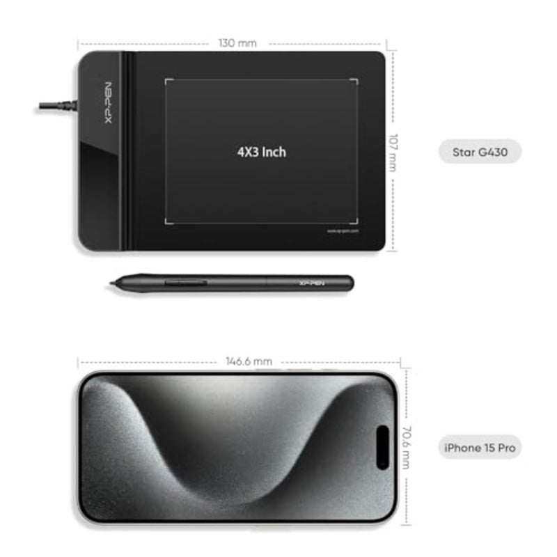 XP-Pen G430S OSU Tablet Ultrathin Graphic Tablet 4 x 3 inch Digital Tablet Drawing Pen Tablet for OSU! 8192 Levels Pressure - Image 2