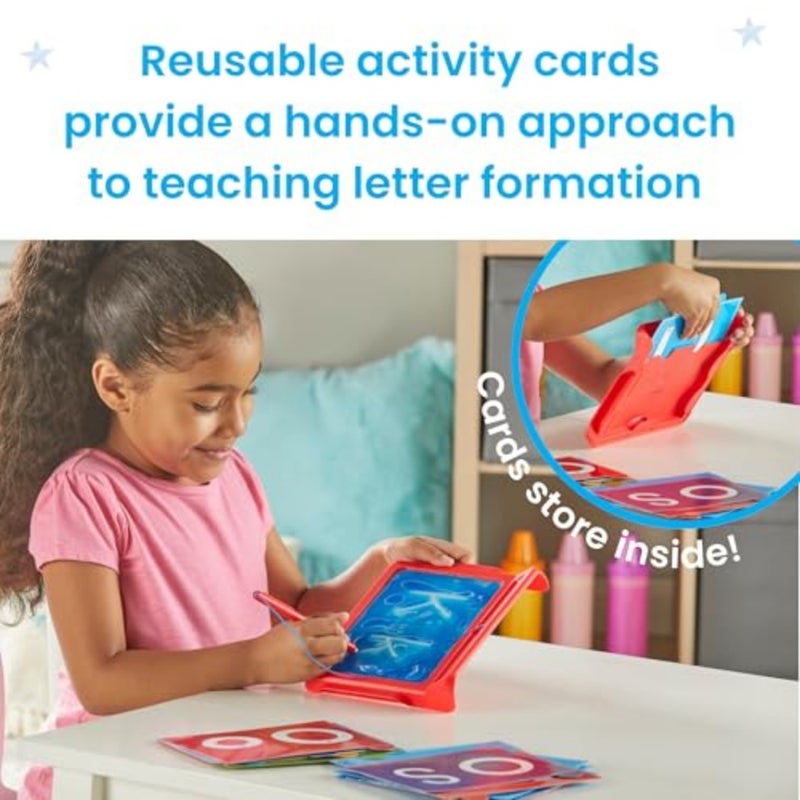 Sensory Tablet for Tracing, Letter Forming, Handwriting Activity Set with Stylus, 3-5 Years, 96240, Multi: Montessori-inspired, silicone surface, rainbow colors, reusable dry-erase tracing - Image 4