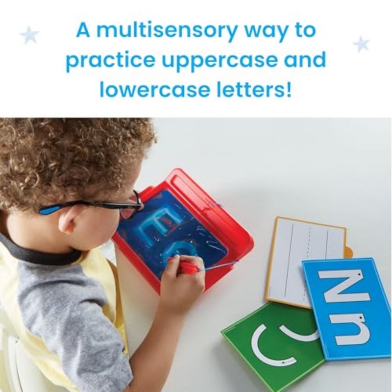 Sensory Tablet for Tracing, Letter Forming, Handwriting Activity Set with Stylus, 3-5 Years, 96240, Multi: Montessori-inspired, silicone surface, rainbow colors, reusable dry-erase tracing - Image 3