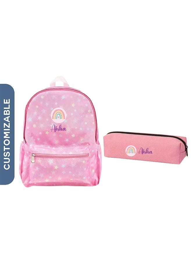 Share the Love 2-Pieces Backpack Set for Kids - Personalised Backpack and Percc  - Image 1