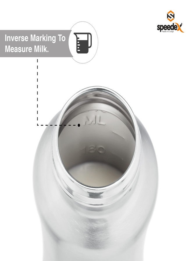 Speedex Stainless Steel Baby Feeding Bottle And Cleaning Brush Combo with Internal ML Marking (240 ML With Brush 1 Extra Nipple Free) - Image 4