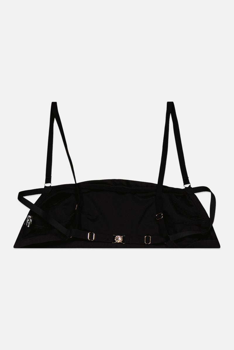 Etam Women Non Padded Bra, Black  - Image 2