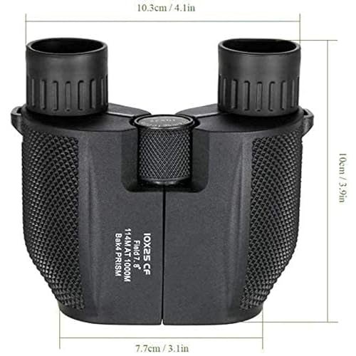 KREVIA 10X25 HD Portable Binoculars 1000m Long Distance and Tourism BAK 4 Prism Wide Angle Mini Telescope for Sightseeing Travel - 1Pcs - Image 3