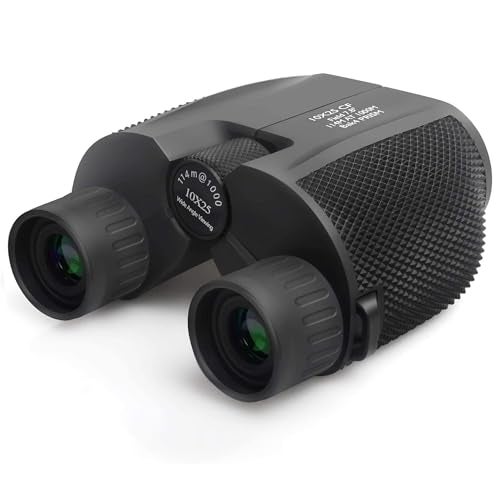 KREVIA 10X25 HD Portable Binoculars 1000m Long Distance and Tourism BAK 4 Prism Wide Angle Mini Telescope for Sightseeing Travel - 1Pcs - Image 1