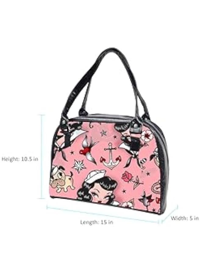 Arabest Retro Collection: Vibrant, Spacious, Playful Women's Handbag, Travel Satchel, Tote - Must-Have Choice  - Image 2