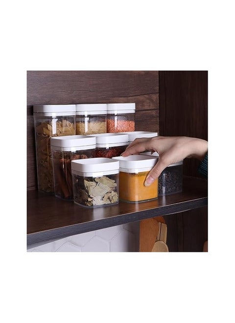 A set of 9 * 1 all new Acric sugar and spices for beans sugar coffee tea and multiple uses in the kitchen 9 pieces