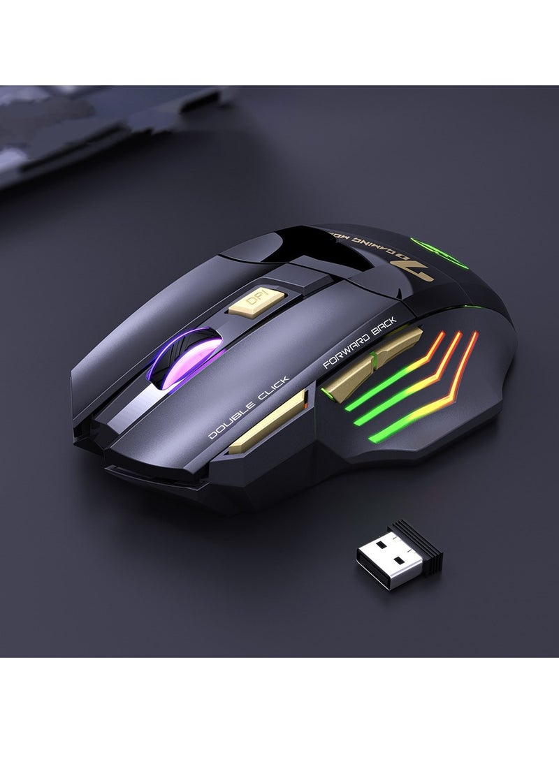 EBMINI Single Mode Color Breathing Light Wireless Game Mouse - Image 2