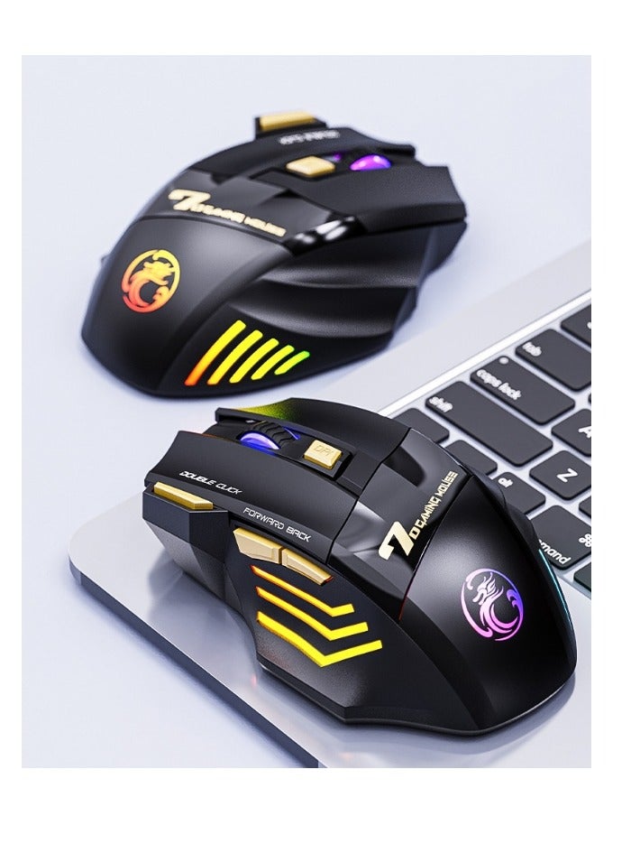 EBMINI Single Mode Color Breathing Light Wireless Game Mouse - Image 3