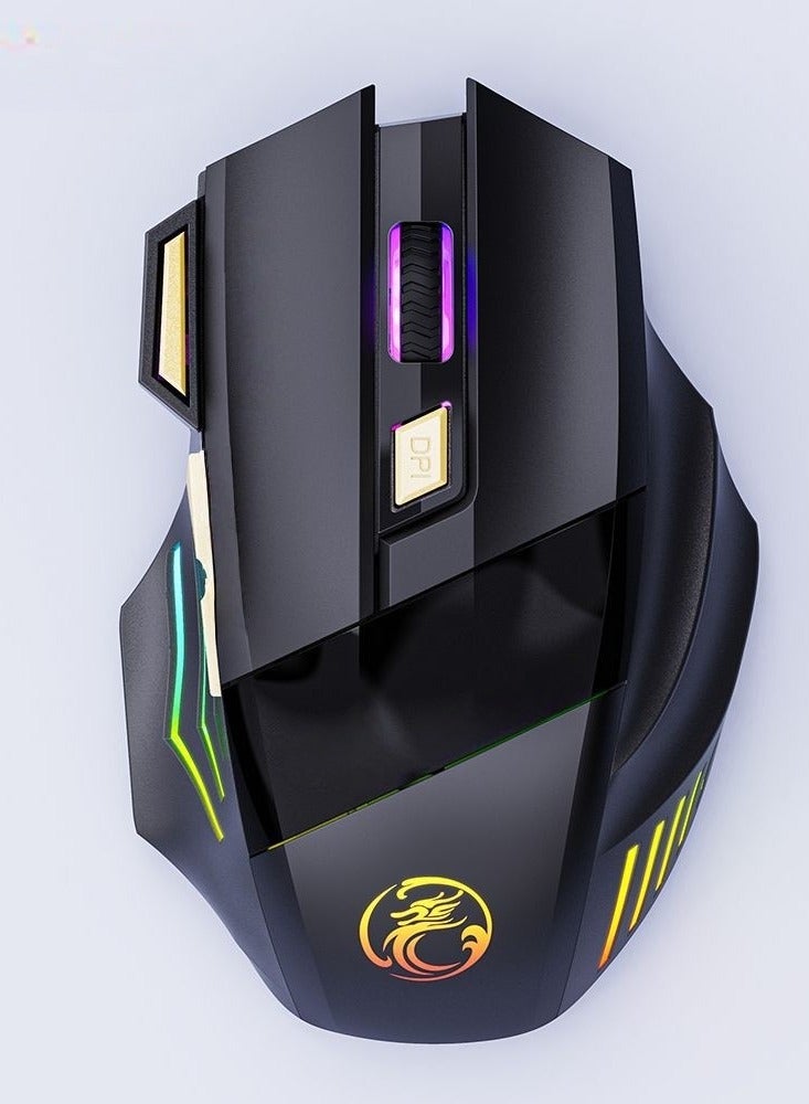 EBMINI Single Mode Color Breathing Light Wireless Game Mouse - Image 1