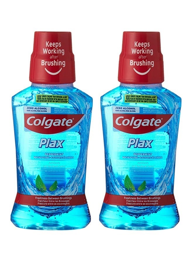 كولجيت قطعتين من كولجيت بلاكس بالنعناع مضاد للجراثيم 250 مل - Image 1