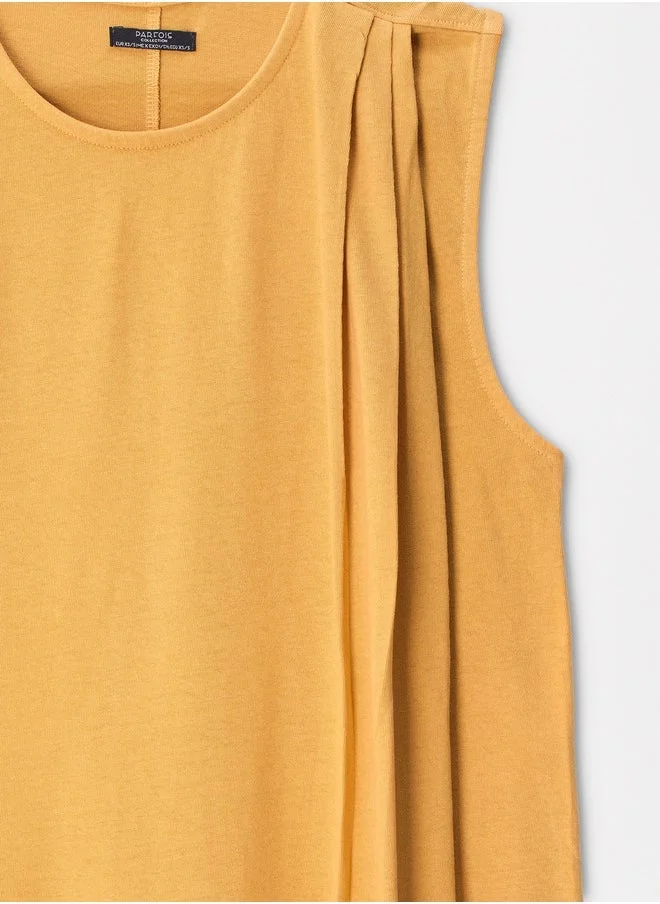 PARFOIS Sleeveless Asymmetrical Dress