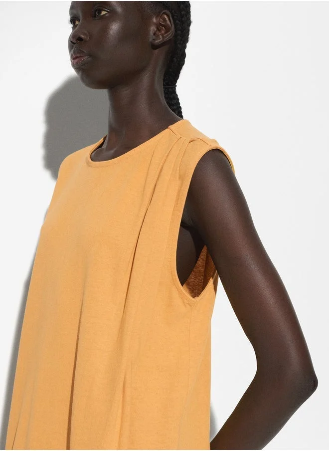PARFOIS Sleeveless Asymmetrical Dress