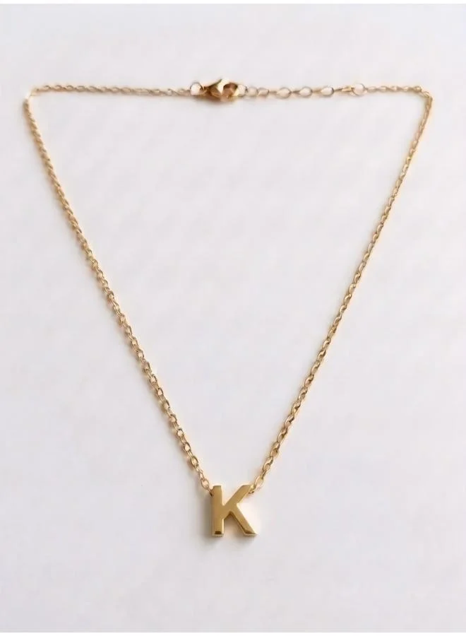 Rovaux Initial K Pendant Necklace
