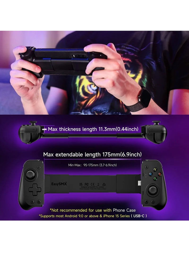 M10 Mobile Phone Controller for Android Phone, Xbox Game Pass, iPhone Series, Hall Effect Trigger Joystick (Lightning Connector)  - Image 3