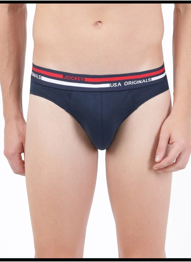 JOCKEY Jockey US49 Men's Super Combed Cotton Solid Brief with Ultrasoft Waistband