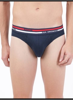 Jockey US49 Men's Super Combed Cotton Solid Brief with Ultrasoft Waistband