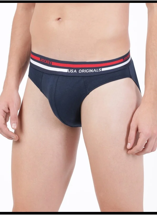 JOCKEY Jockey US49 Men's Super Combed Cotton Solid Brief with Ultrasoft Waistband